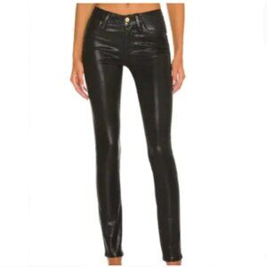 Mango Coated Denim Jeans - Black